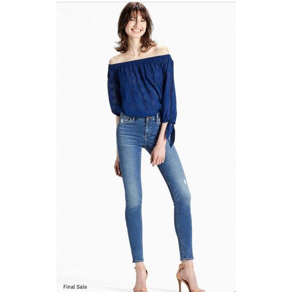 Lucky Brand Brooke Legging High Rise Jeans Size 6 Blue - Picture 8 of 11